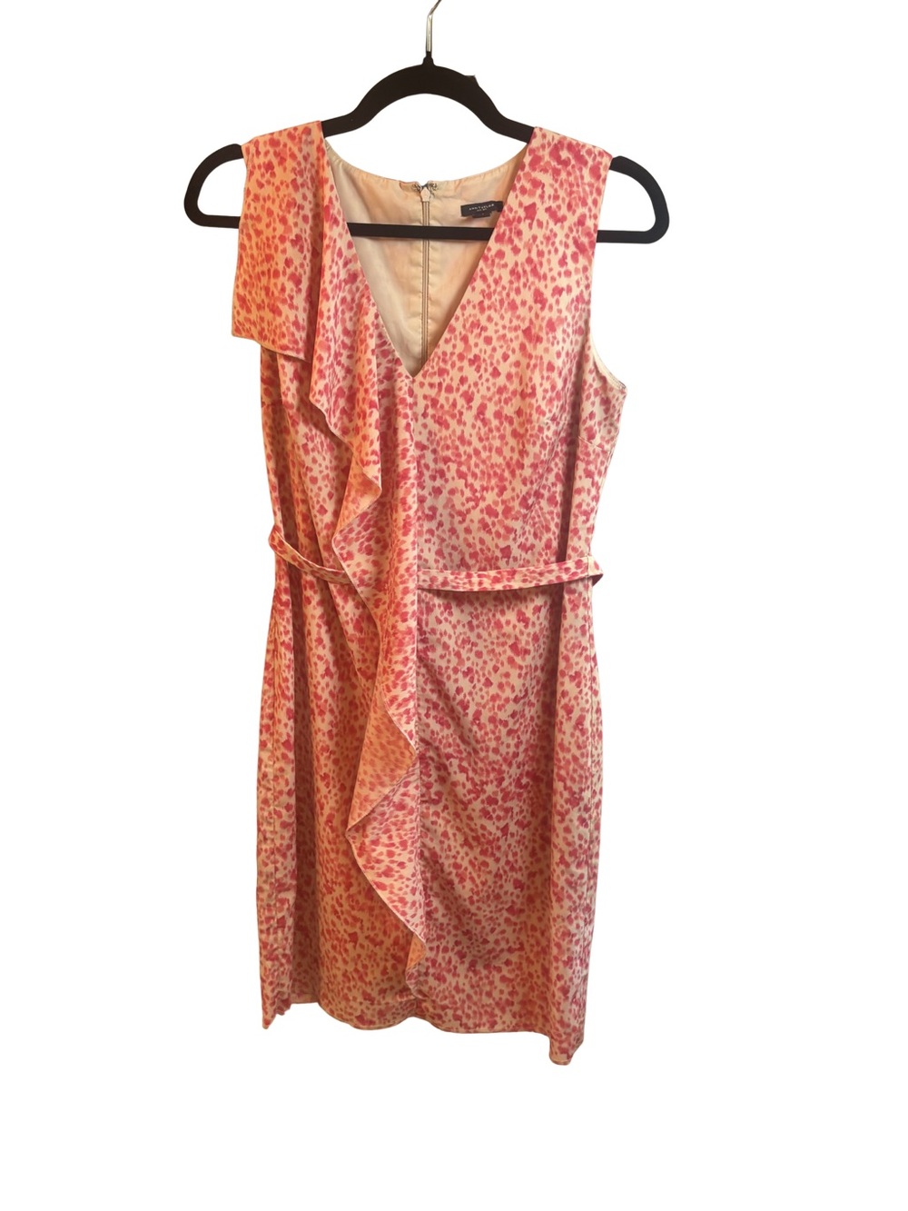Ann Taylor One-Shoulder Ruffle Coquettegirl Dress Size 4